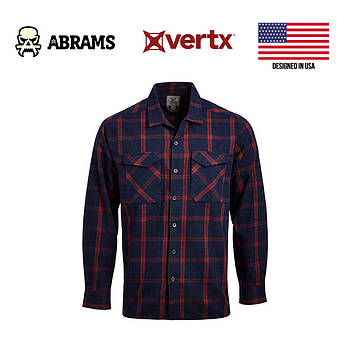 Сорочка фланельова Vertx Canyon River Flannel Long Sleeve Shirt  ⁇  Midnight Clay Plaid