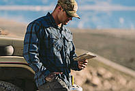 Сорочка фланельова Vertx Canyon River Flannel Long Sleeve Shirt  ⁇  Midnight Clay Plaid, фото 7