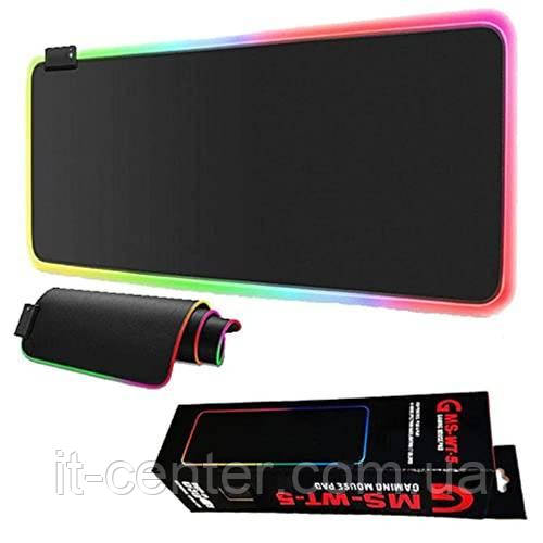 Килимок для миші з підсвіткою RGB GMS-WT-5 чоний, 80*30 см.