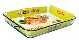 Форма скляна 4,8 л прямокутна 42 х 28 х 5,5 см Simax Color 7526 SIM, 6600682 — 462