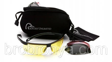 Окуляри захисні зі змінними лінзами Ducks Unlimited Ducab-2 shooting KIT (змінні лінзи), Anti-Fog, фото 1