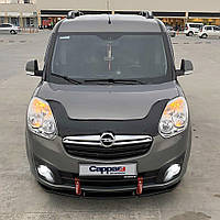 Дефлектор капота (мухобойка) (EuroCap) для авто. Opel Combo 2012-2018 гг