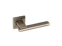 Ручка дверна на розеті бронза 15-161-001 квадрат АВ ТМ FZB