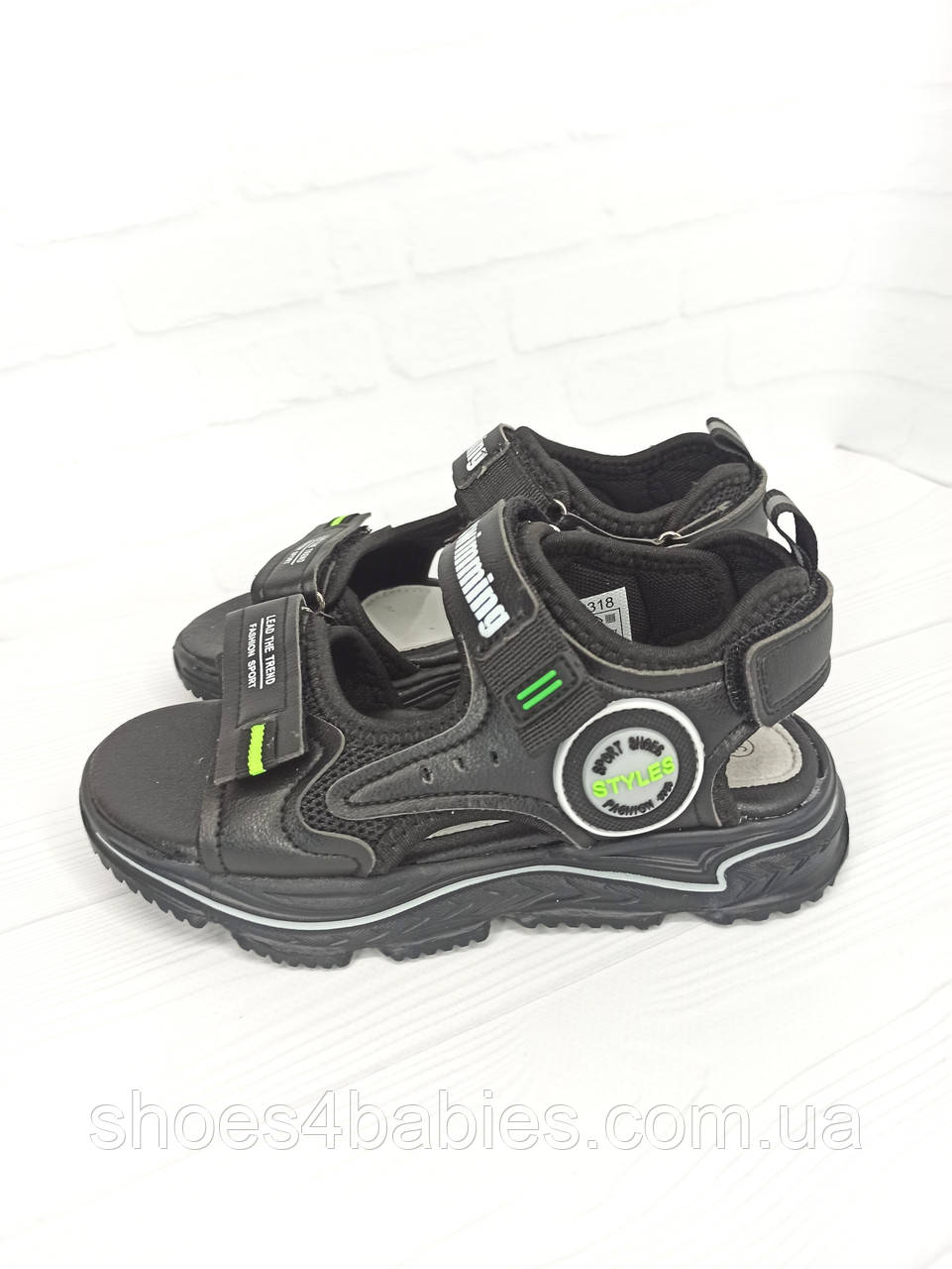 Босоніжки дитячі спортивні р 31 - 36 Jong-Golf C20318-0 Чорний