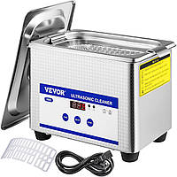Ультразвуковой очиститель VEVOR 0,8 л, ультразвуковое устройство для очистки 40 кГц, ультразвуковое чистящее