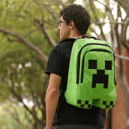 Рюкзак школьный MOJANG Майнкрафт MineCraft Creeper + браслет в подарок!