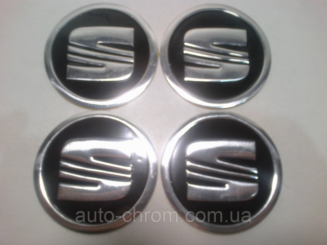 Наклейка на ковпачок диска Seat 60 мм, фото 1