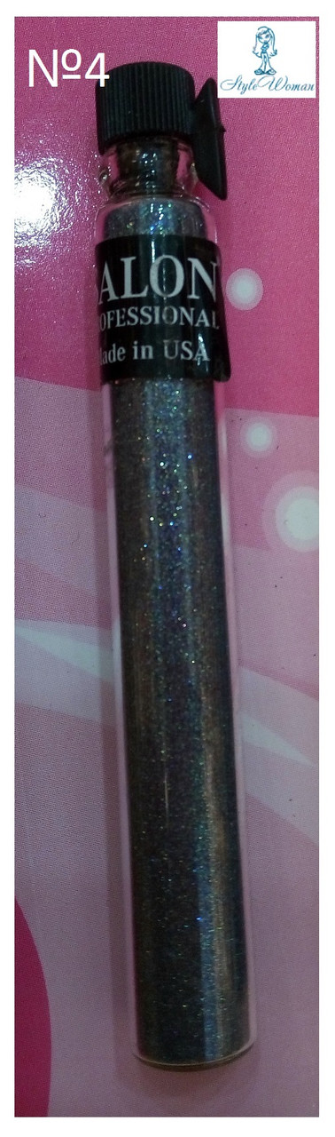 Блискітки для дизайну нігтів SALON Professional присипка Салон No4