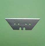 Леза змінні (10 шт) трапецієвидні для будівельного ножа, фото 2