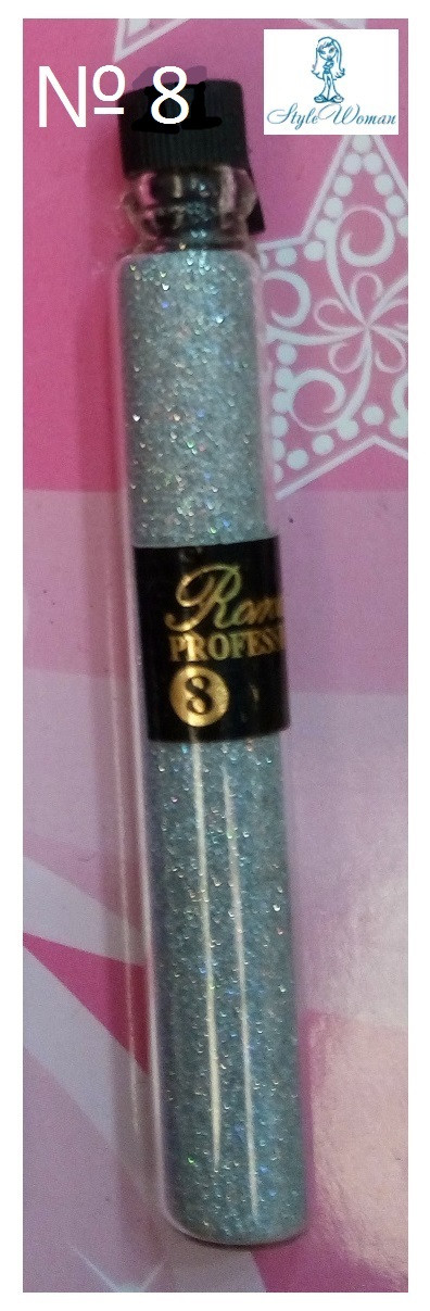 Блискітки для дизайну нігтів Romans Professional присипка Романс No8