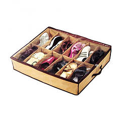 Органайзер для зберігання взуття As Seen on TV Shoes Under 67x57x12 см Brown (3_01294), 7889632 — 692
