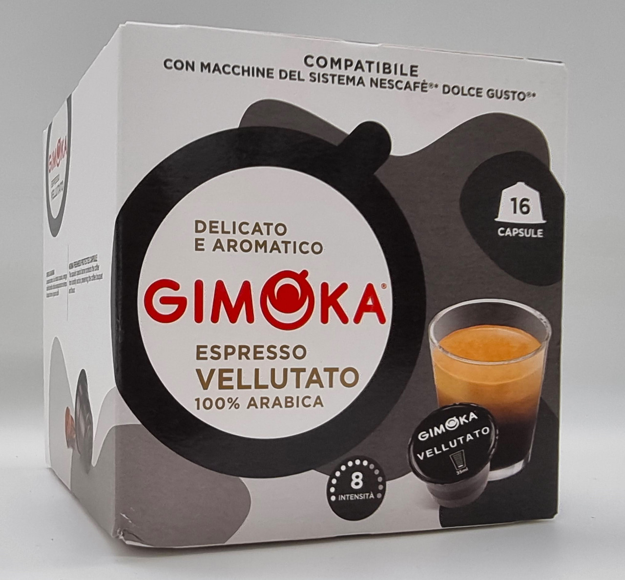 Кава в капсулах Gimoka Dolce Gusto Espresso Vellutato 100% Arabica 16 шт., фото 1