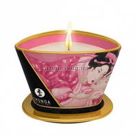 Масажна свічка Shunga Massage Candle Rose Petals, 170 мл, з афродизіаками