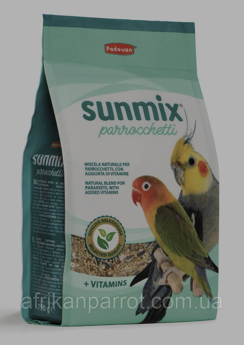 SUNMIX PARROCCHETTI(750)

КОМПЛЕКСНИЙ КОРМ ДЛЯ СЕРЕДНІХ ПАПУГ (НЕРОЗЛУЧНИКИ, КОРЕЛІ, фото 1