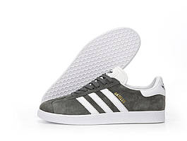 Adidas Gazelle OG Grey Чоловічі сірі кросівки (Адідас Газелі)