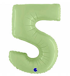 Кулька Цифра "5" (100 см), Італія, колір - оливка