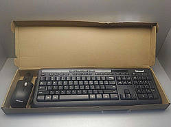 Комплект клавіатура з мишею Б/У Microsoft Wired Keyboard 600 Black USB