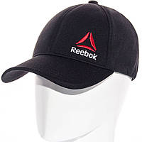 Черная мужская женская кепка бейсболка с лого Рибок Reebok на резинке