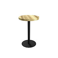 Круглый стол для кафе из ясеня "Серия 2" ножка металл