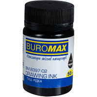 Тушь для черчения Buromax 50 мл черный (BM.8397-02)