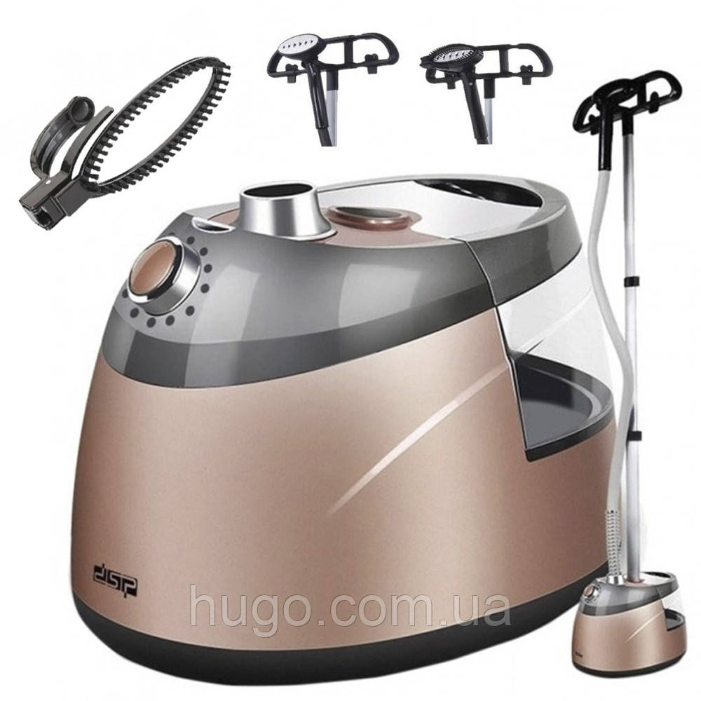 Відпарювач для одягу 2000 Вт, 2,1 л, DSP KD-6019 / Електрична парова праска зі стійкою / Пароочисник, фото 1