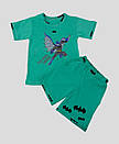 Літній комплект для хлопчика футболка+шорти Бетмен кулір, фото 2