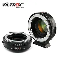 ТОП - Адаптер Viltrox NF-M43X Speed Booster для Nikon F на байонет Micro 4/3 (Olympus, Panasonic, Blackmagic)