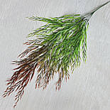 Штучний кущ-шортинг 92 см зелений з жовтогарячим, фото 2