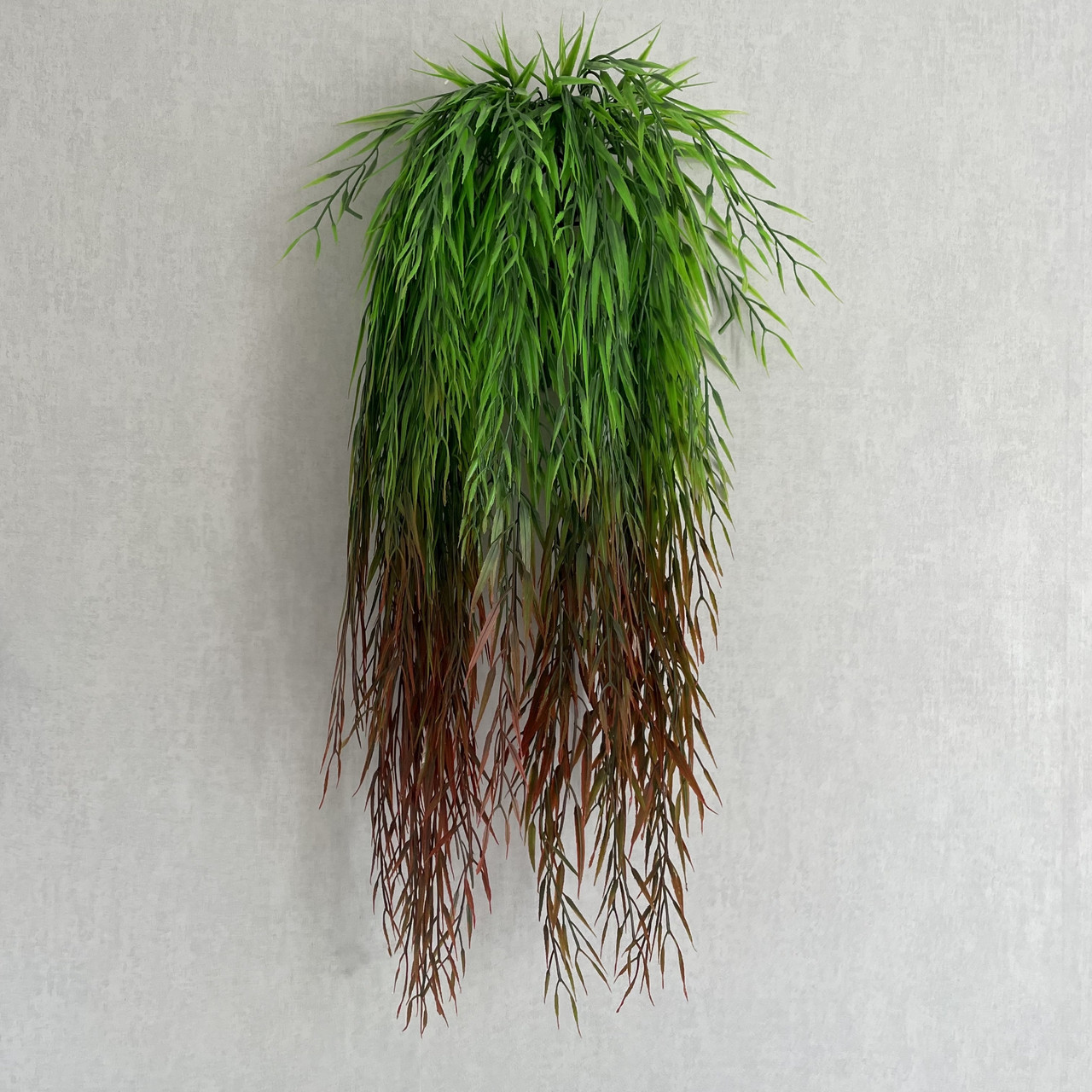 Штучний кущ-шортинг 92 см зелений з жовтогарячим, фото 1