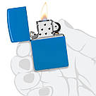 Zippo Classic Sky Blue Matte 48628 запальничка зипо-блакитна, фото 3