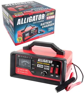 Зарядний пристрій 15 А 12/24 V Alligator AC808