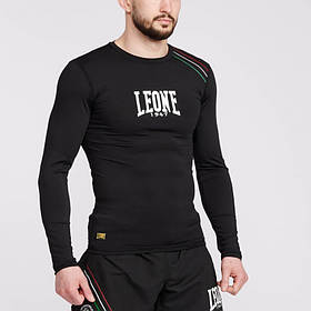 Рашгард спортивний із довгим рукавом Leone Flag Black