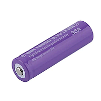 Аккумулятор высокотоковый 18650 IMR 35A 3.7V 2500mAh Li-Mn (Фиолетовый)