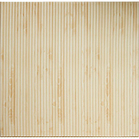 Об'ємна самоклеюча 3D панель для стін бамбук Бежевий 700x700x8мм