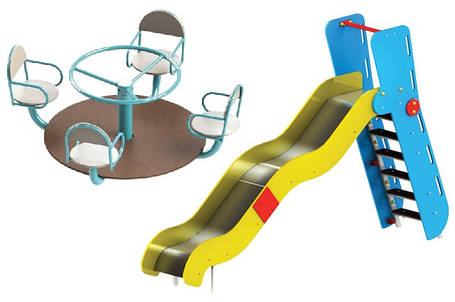 Дитячі каруселі та гірки