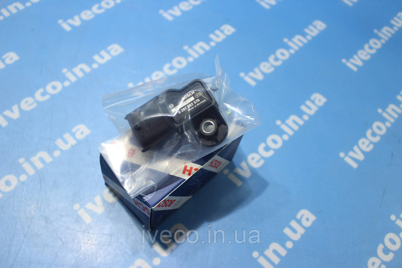 Датчик тиску наддуву 0281002576 Bosch IVECO STRALIS TRAKKER EUROTRAKKER EUROTECH Івеко 504073323 504372225