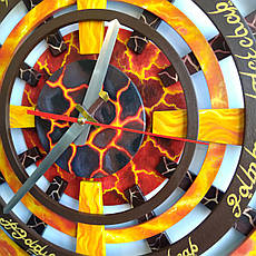 Великий настінний годинник розкладний художником, фото 3