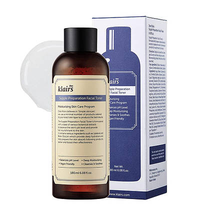 Зволожуючий тонер DEAR,Klairs Supple Preparation Facial Toner, 180 мл, фото 1