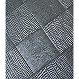 Самоклеюча декоративна 3D панель плетіння Срібло 700x700x5мм, фото 2