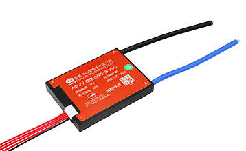 Плата захисту літієвої батареї BMS LiFePO4 12V 4S 50A симетрія в корпусі з балансуванням, фото 1