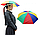 Парасолька-Шляп на Голову для Захисту від дощу та Сонця, фото 4