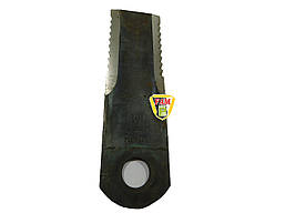 Ніж січкарні без втулки зубчастий ORG 175x50x4 ø 20 755874 Claas, 755787 Claas