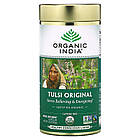 Organic India, Листовий чай тулсі, священний базилік, оригінальний смак, без кофеїну, 100 г