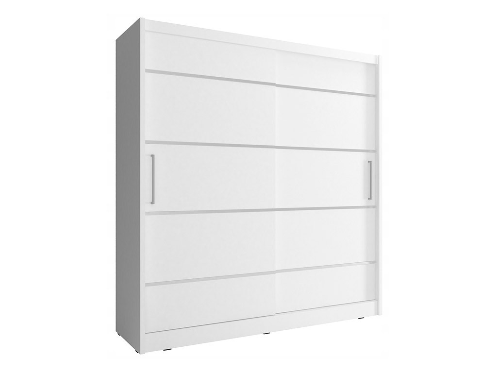 Шаф-купе Maja ALU 200 ДСП ламінована, МДФ, білий, дуб Сонома, дуб Сонома, фото 1