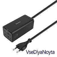 Зарядное устройство Baseus GaN5 Pro Desktop Fast Charger 1U+2C+HDMI 67W with 1.5m power cord EU Black