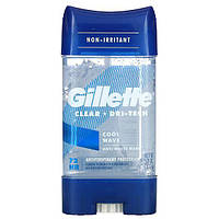 Гелевий дезодорант Gillette Cool Wave Clear Gel Men's Antiperspirant and Deodorant 107 гр (США)