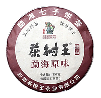 Пуер Шу 2019 року, витриманий пуер, 357г млинець, чорний чай, китайський пуер