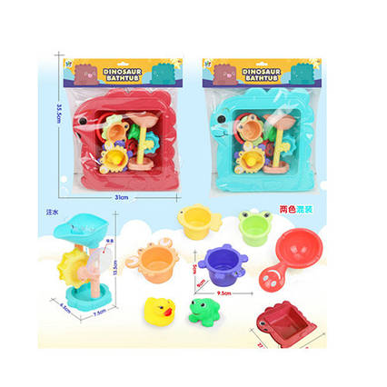 Гра для купання ємність, водоспад, качка, вирви-формочки 669-602D
