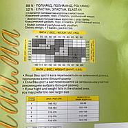 Колготки жіночі капронові Айван Лайма 20 Den, Україна, чорні, 5 розмір, 012208, фото 2