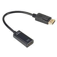 Кабель переходник DisplayPort на HDMI адаптер дисплейпорт DP 4K